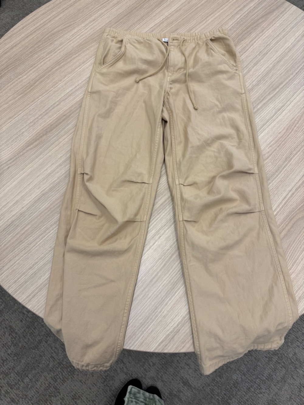 TNA Beige Drawstring Cargo Pants - Picture 5 of 7